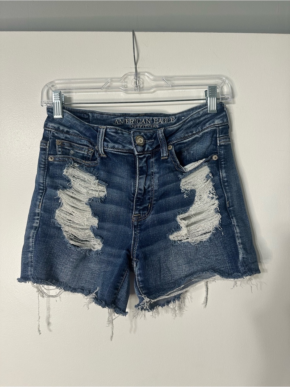 American Eagle Next Level stretch Hi-Rise Shortie Women’s Shorts size 4